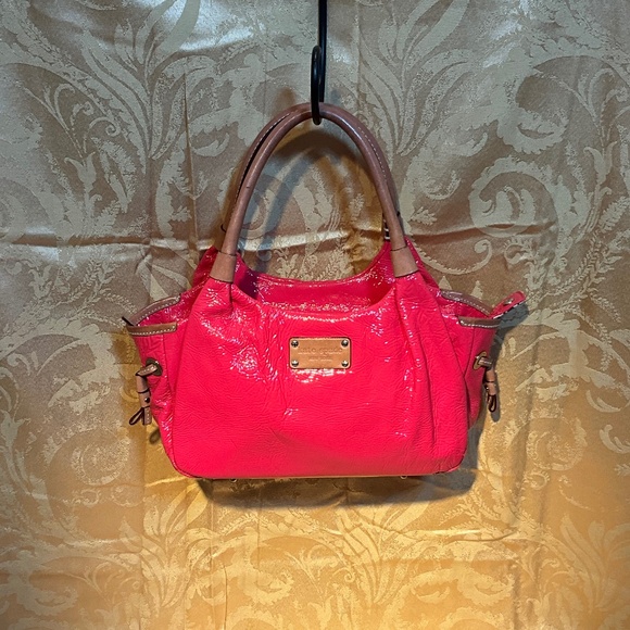 Kate Spade Handbags - Kate Spade Red , patent leather, double handled bag. 30-H2Fc